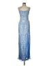 Scala 100% Polyester Blue Cocktail Dress Size 10 - photo 1