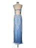 Scala 100% Polyester Blue Cocktail Dress Size 10 - photo 2