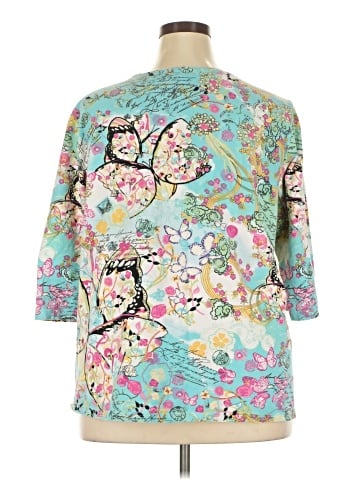 Cj Banks 3/4 Sleeve Blouse (view 2)