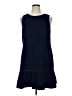 J.Crew 100% Polyester Solid Blue Casual Dress Size 14 - photo 1
