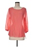 Moa Moa 100% Polyester Pink 3/4 Sleeve Blouse Size M - photo 1