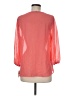 Moa Moa 100% Polyester Pink 3/4 Sleeve Blouse Size M - photo 2