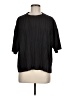 Only 100% Polyester Black Brown Short Sleeve Blouse Size M - photo 1