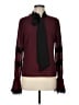 Rachel Parcell 100% Polyester Burgundy Long Sleeve Blouse Size M - photo 1