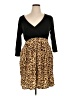 Torrid Animal Print Brown Casual Dress Size 1X Plus (1) - photo 1