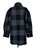 H&M 100% Polyester Plaid Blue Coat Size M - photo 2