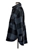 H&M 100% Polyester Plaid Blue Coat Size M - photo 5