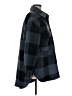 H&M 100% Polyester Plaid Blue Coat Size M - photo 4