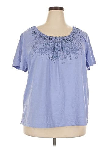 Liz & Me Short Sleeve Blouse (view 1)