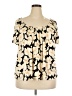 Lane Bryant Ivory Short Sleeve Blouse Size 26 - 28 Plus - photo 1
