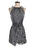 Pieces Checkered-gingham Black Romper Size S - photo 1