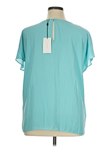 H By Halston Short Sleeve Blouse (view 2)