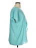 H By Halston 100% Polyester Teal Short Sleeve Blouse Size XL - photo 4