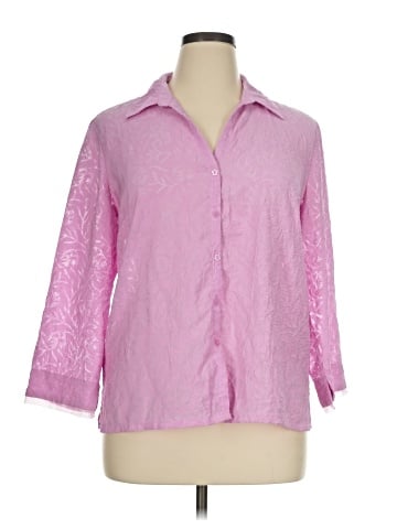 Jh Collectibles 3/4 Sleeve Button-Down Shirt (view 1)
