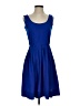 Calvin Klein Solid Blue Casual Dress Size 4 - photo 1