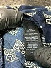 Harve Benard 100% Polyester Argyle Blue 3/4 Sleeve Blouse Size M - photo 8