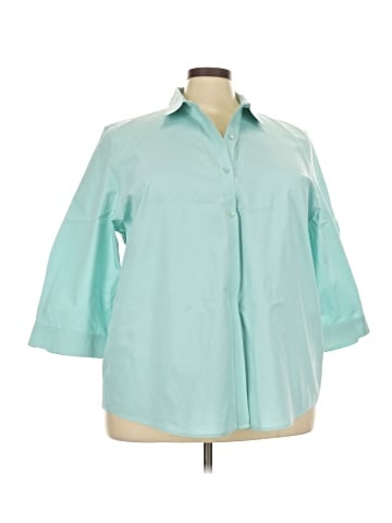 Coldwater Creek 3/4 Sleeve Button-Down Shirt (view 1)
