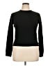 August Silk Black Turtleneck Sweater Size XL - photo 1