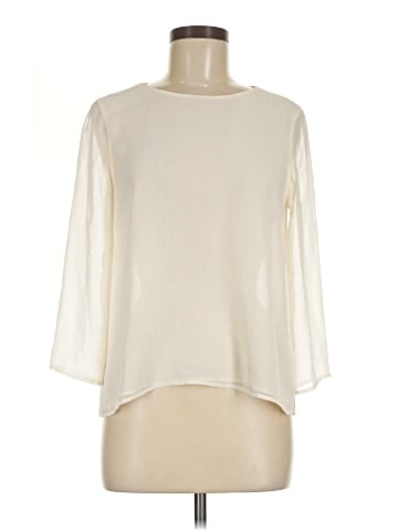 Zara Basic 3/4 Sleeve Blouse (view 1)