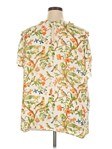 Rose + Olive Short Sleeve Blouse (view 2)