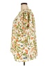 Rose + Olive 100% Polyester Floral Ivory Short Sleeve Blouse Size 3X - photo 5