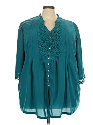 Roaman's 3/4 Sleeve Blouse (view 1)