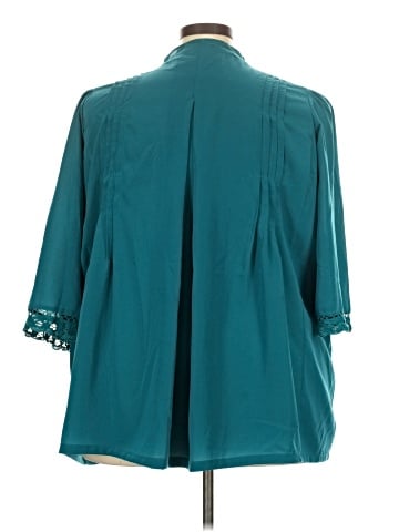 Roaman's 3/4 Sleeve Blouse (view 2)