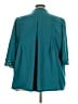 Roaman's 100% Polyester Teal 3/4 Sleeve Blouse Size 24 - photo 2
