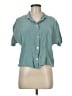 bryn WALKER 100% Tencel Teal Short Sleeve Blouse Size M - photo 1
