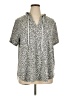 Jane and Delancey Animal Print Silver Short Sleeve Top Size 1X - photo 1