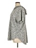 Jane and Delancey Animal Print Silver Short Sleeve Top Size 1X - photo 5
