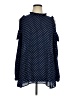 Cha Cha Vente 100% Polyester Polka Dots Blue Long Sleeve Blouse Size XL - photo 1
