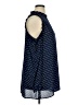 Cha Cha Vente 100% Polyester Polka Dots Blue Long Sleeve Blouse Size XL - photo 4