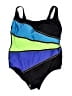 Longitude Color Block Blue One Piece Swimsuit Size 24 waist - photo 1