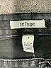 Refuge Hearts Black Denim Shorts Size 12 - photo 3