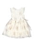 Zunie 100% Polyester Stars Ivory Dress Size 4 - photo 2