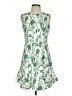 Aqua 100% Polyester Tropical Green Cocktail Dress Size S - photo 1