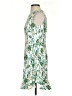Aqua 100% Polyester Tropical Green Cocktail Dress Size S - photo 5
