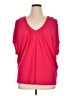 Daisy Fuentes 100% Rayon Pink Short Sleeve Top Size XL - photo 1