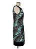 Connected Apparel Graphic Teal Cocktail Dress Size 12 - photo 4