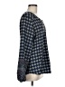 Harve Benard 100% Polyester Argyle Blue 3/4 Sleeve Blouse Size M - photo 4
