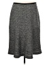 Ann Taylor Chevron-herringbone Marled Gray Wool Skirt Size 8 - photo 1