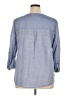 Tribal 100% Rayon Blue 3/4 Sleeve Blouse Size 14 - photo 2