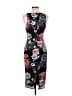 Blanc Floral Black Cocktail Dress Size M - photo 2