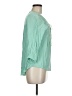 One World 100% Rayon Green 3/4 Sleeve Blouse Size M - photo 4