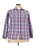 Ariat Plaid Blue Long Sleeve Button-Down Shirt Size XXL - photo 1