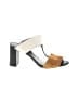 Dorothee Schumacher 100% Leather Color Block Ivory Sandals Size EU 37 - photo 1