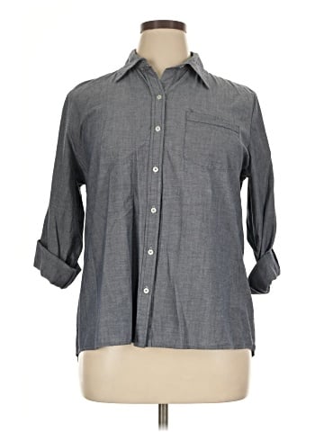English Laundry 3/4 Sleeve Button-Down Shirt (view 1)