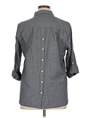 English Laundry 3/4 Sleeve Button-Down Shirt (view 2)