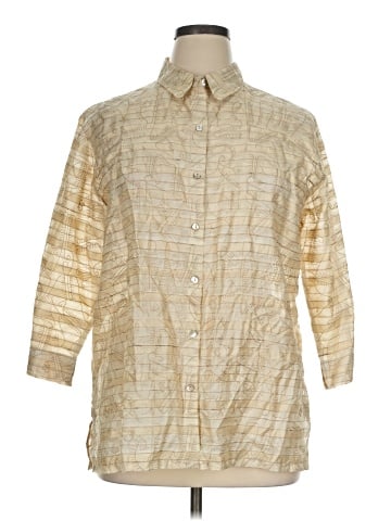 Chico's Design 3/4 Sleeve Silk Top (view 1)